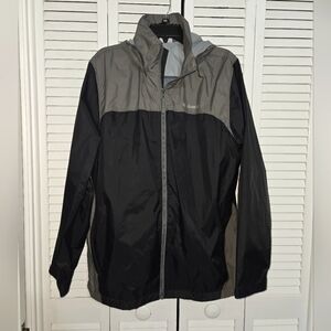 Columbia Men's L Black and Gray Windbreaker Jacket